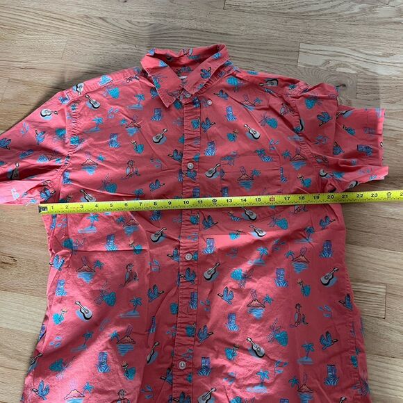 Lot Of 2 Mens Hawaiian Shirts Short Sleeve Floral Tropical Button Front Medium - Picture 7 of 9